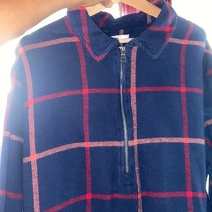 Sonoma multi colored Plaid Sweater